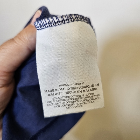 Nike dri-fit blue short sleeve cotton blend knit graphic t-shirt size M US - Picture 5 of 5